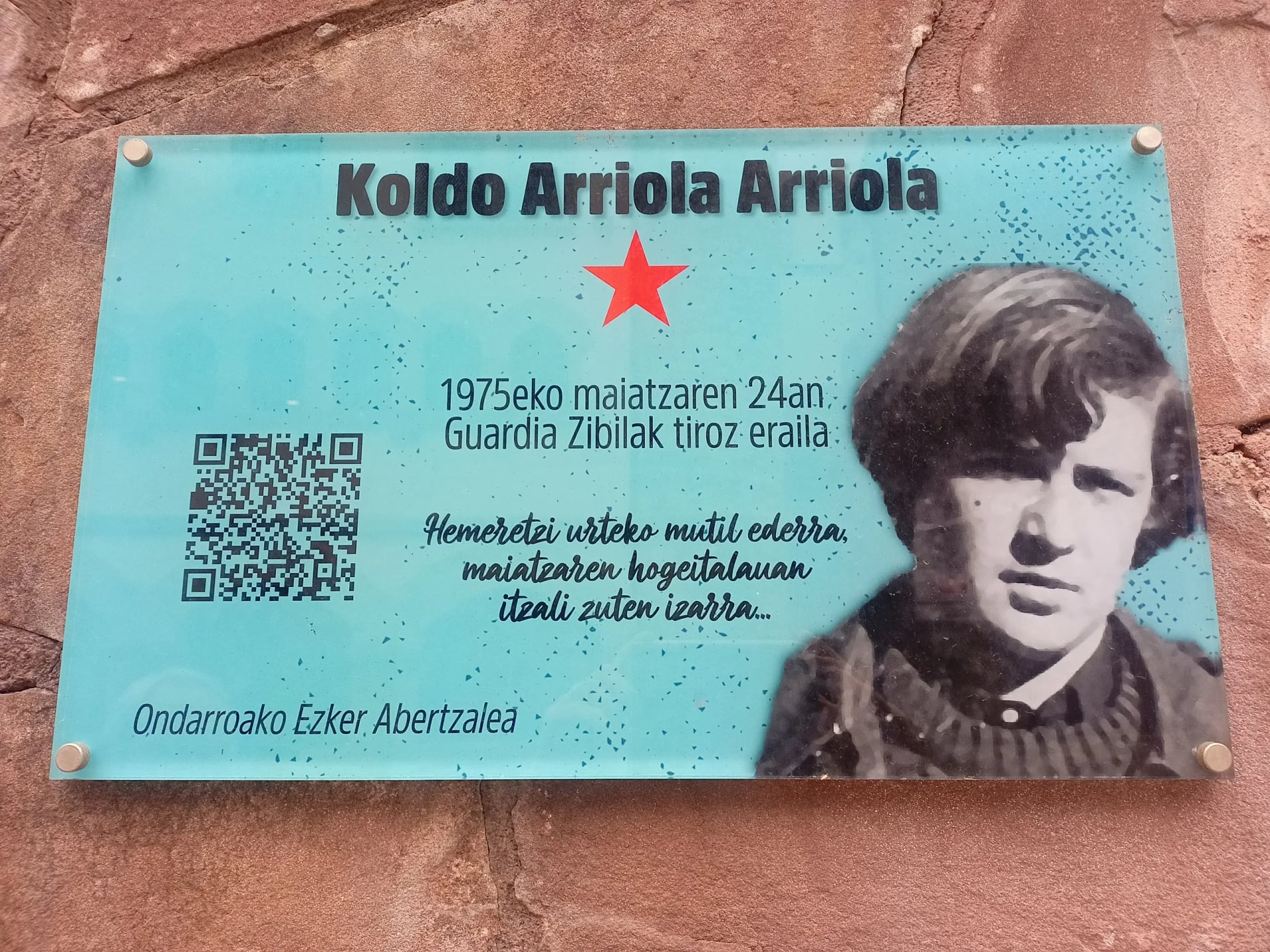 Portrait of Koldo Arriola (1956–1975) – memorial page