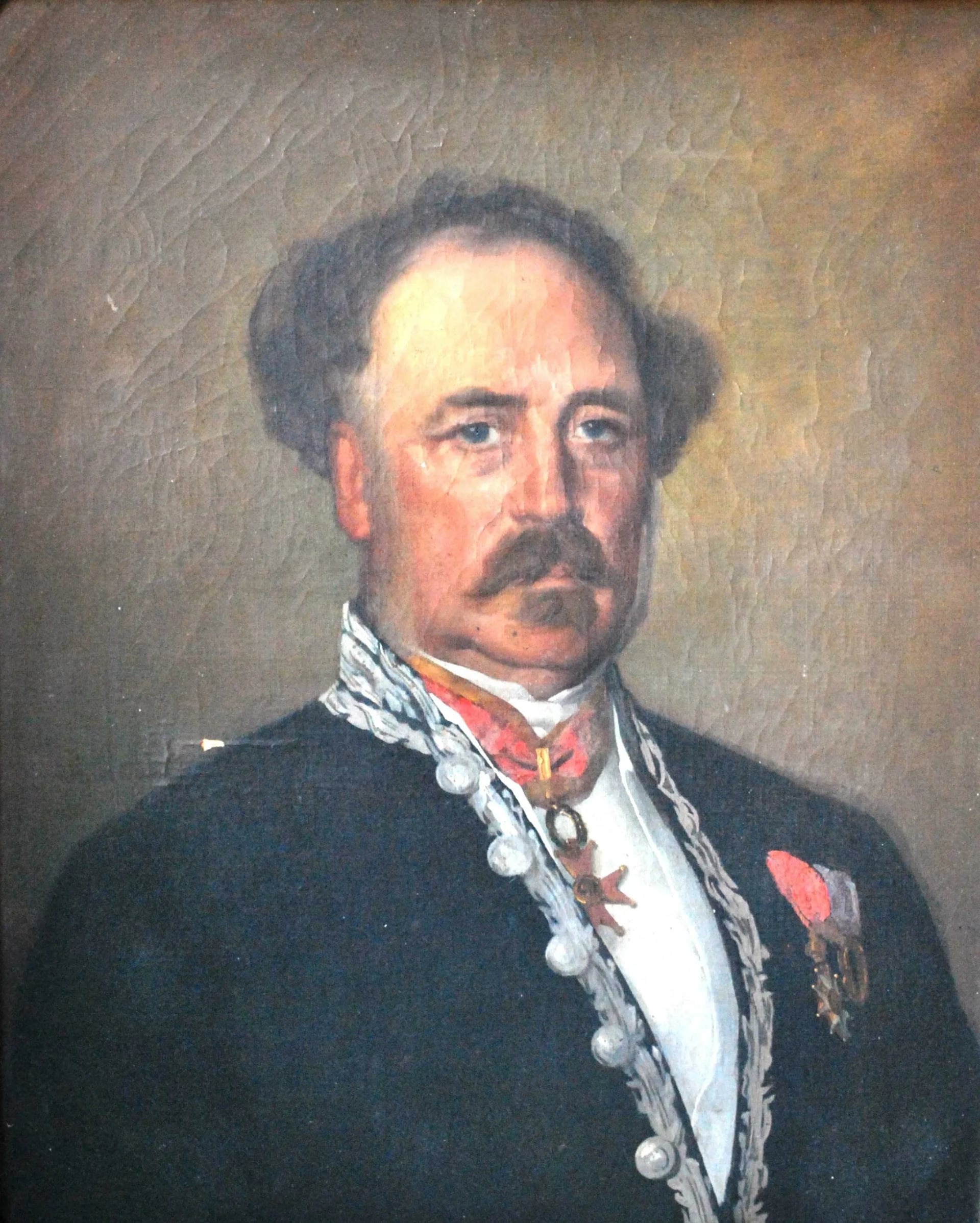 Porträt von Constantin Arnoux de Maison-rouge (1813–1881) – Gedenkseite