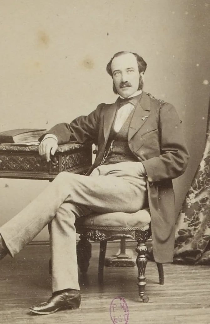 Porträt von Jean François Édouard La Brousse de Lascaux (1822–1885) – Gedenkseite