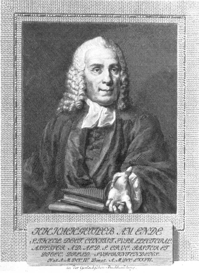 Portrait of Johann Joachim Gottlob am Ende (1704–1777) – memorial page