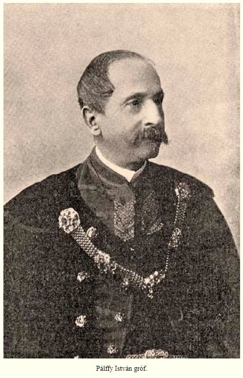 Portrait of István Pálffy (1828–1910) – memorial page