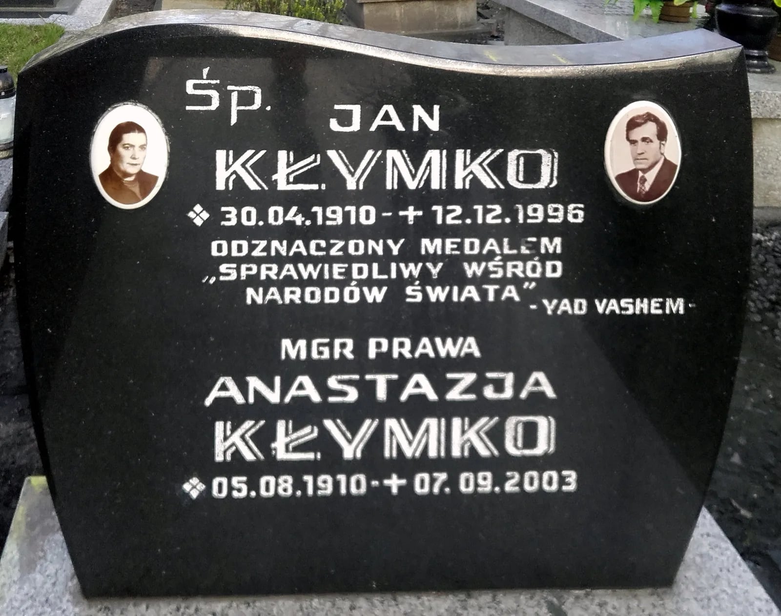 Porträt von Anastazja Kłymko (1910–2003) – Gedenkseite