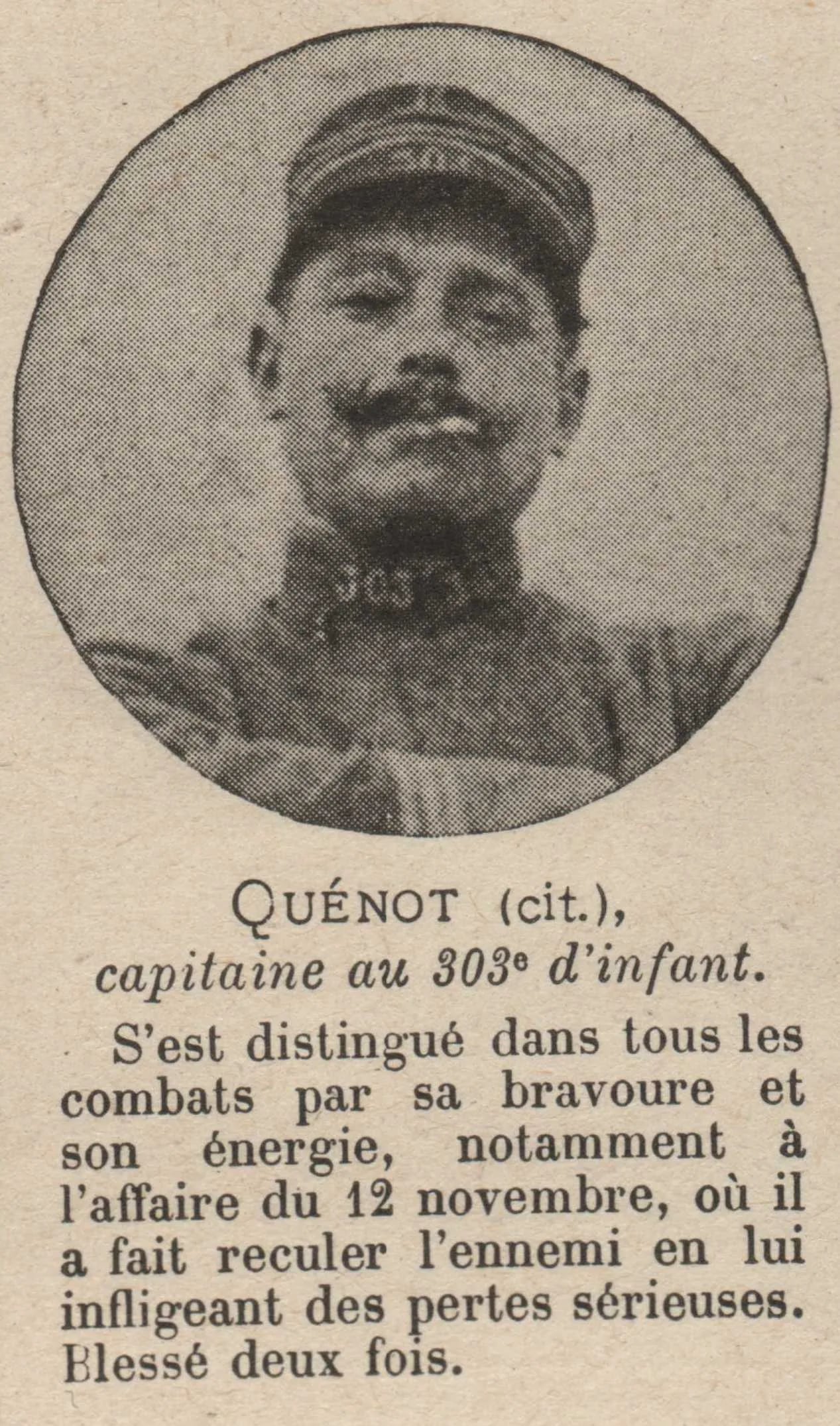 Portrait of Georges Ernest Quenot (1878–1957) – memorial page