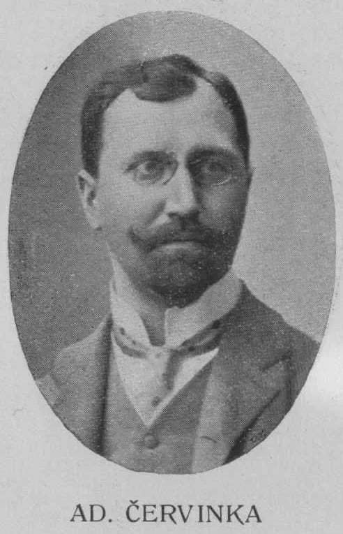 Porträt von Adolf Červinka (1875–1936) – Gedenkseite