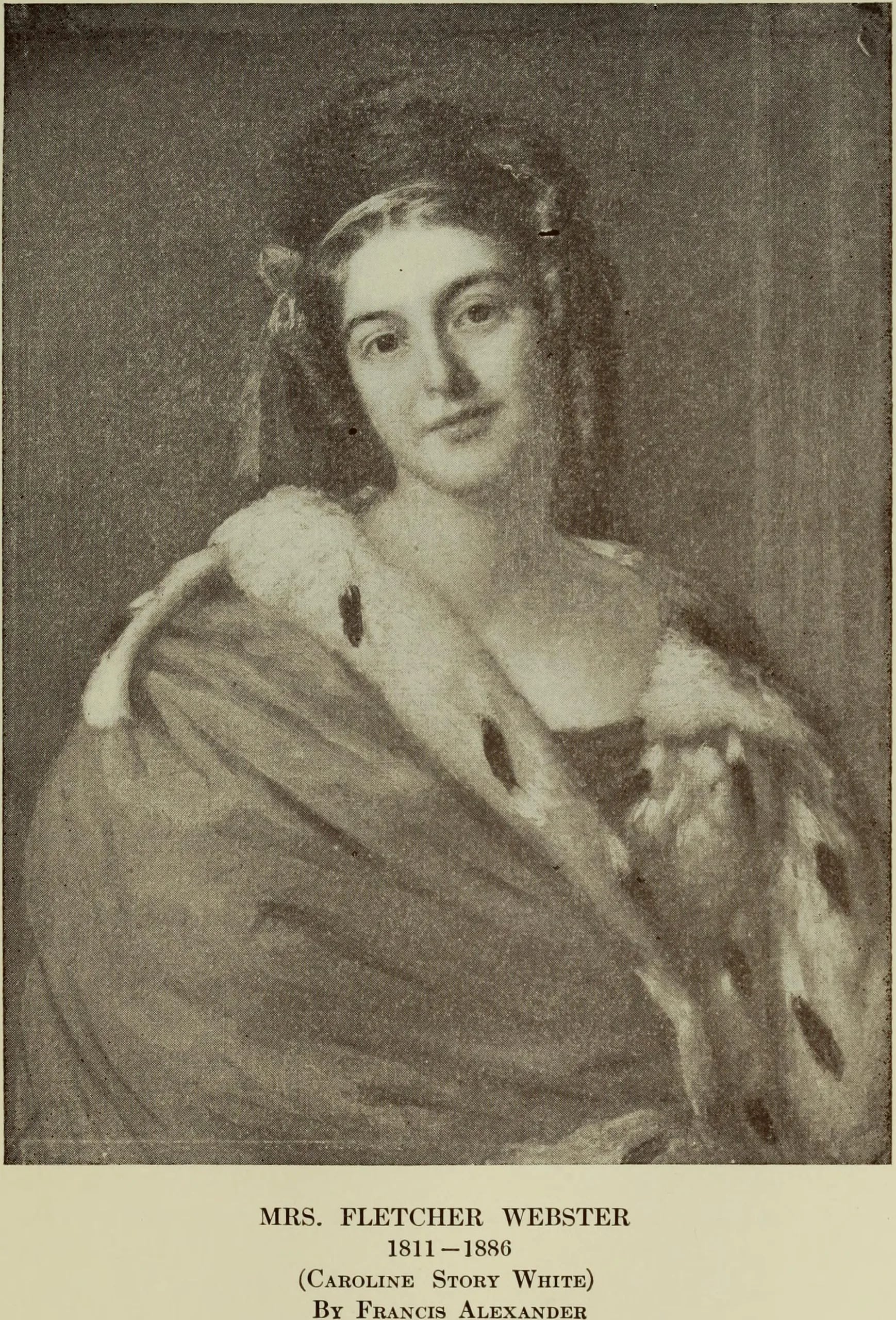 Portrait of Caroline Story White Webster (1811–1886) – memorial page