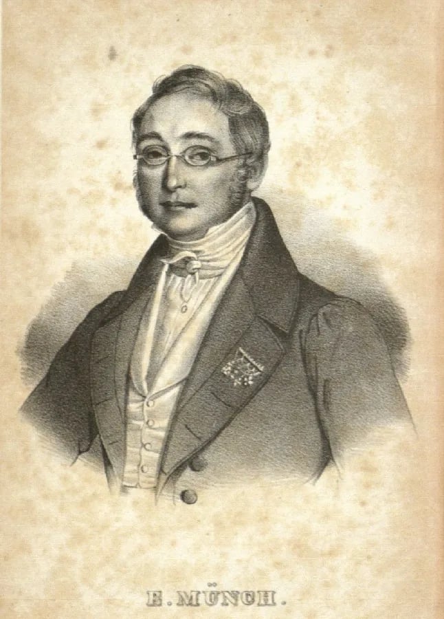 Porträt von Ernst Münch (1798–1841) – Gedenkseite