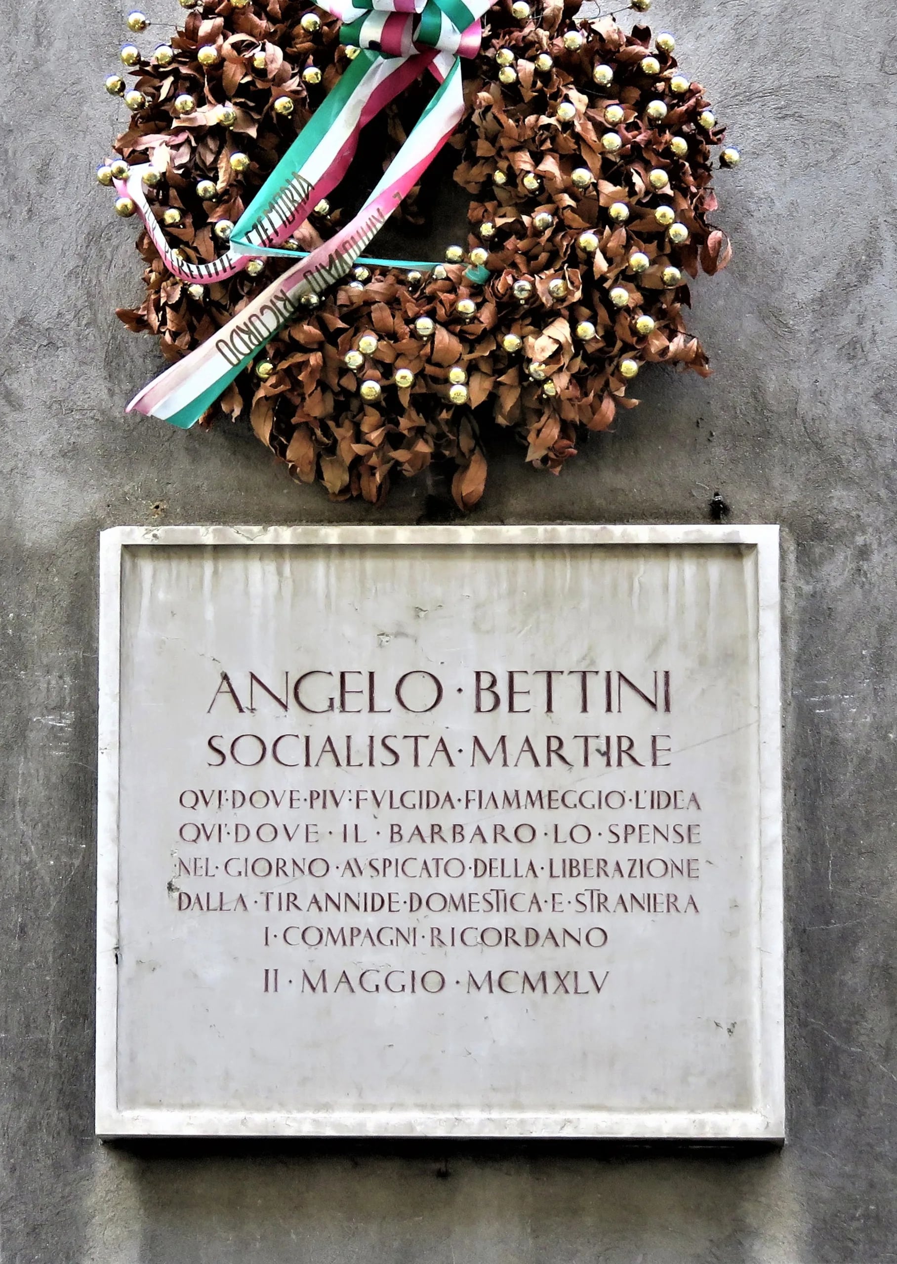 Portrait of Angelo Bettini (1893–1944) – memorial page
