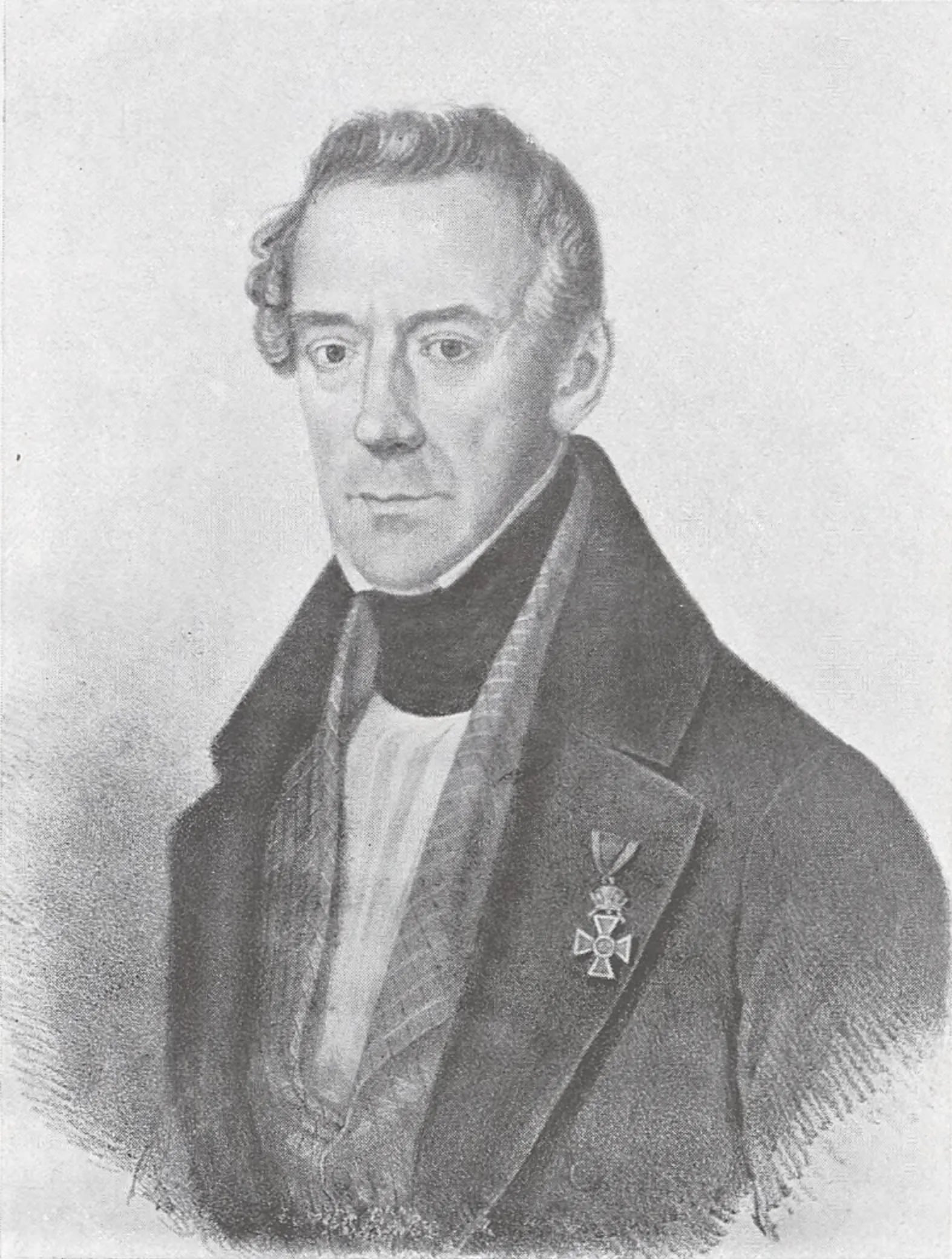 Porträt von Johann von Henniger (1777–1850) – Gedenkseite