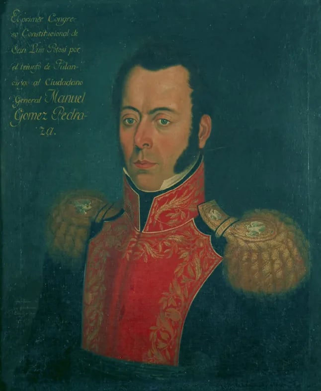 Porträt von Manuel Gómez Pedraza (1789–1851) – Gedenkseite