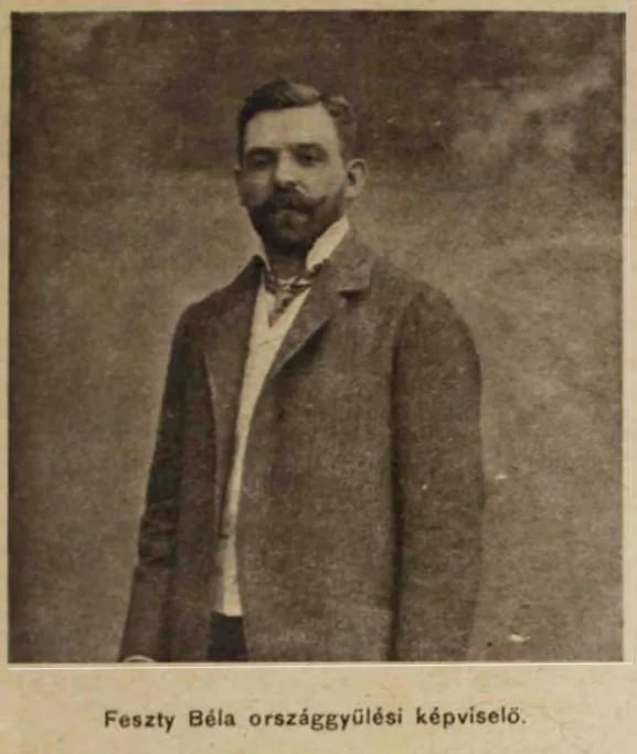 Porträt von Béla Feszty (1868–1928) – Gedenkseite