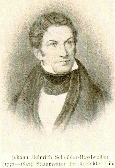 Porträt von Johann Heinrich Scheibler (1777–1838) – Gedenkseite