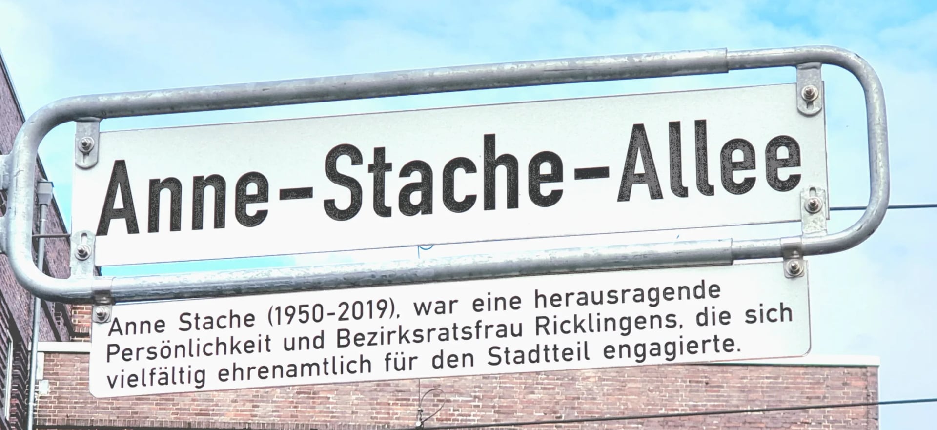 Porträt von Anne Stache (1950–2019) – Gedenkseite