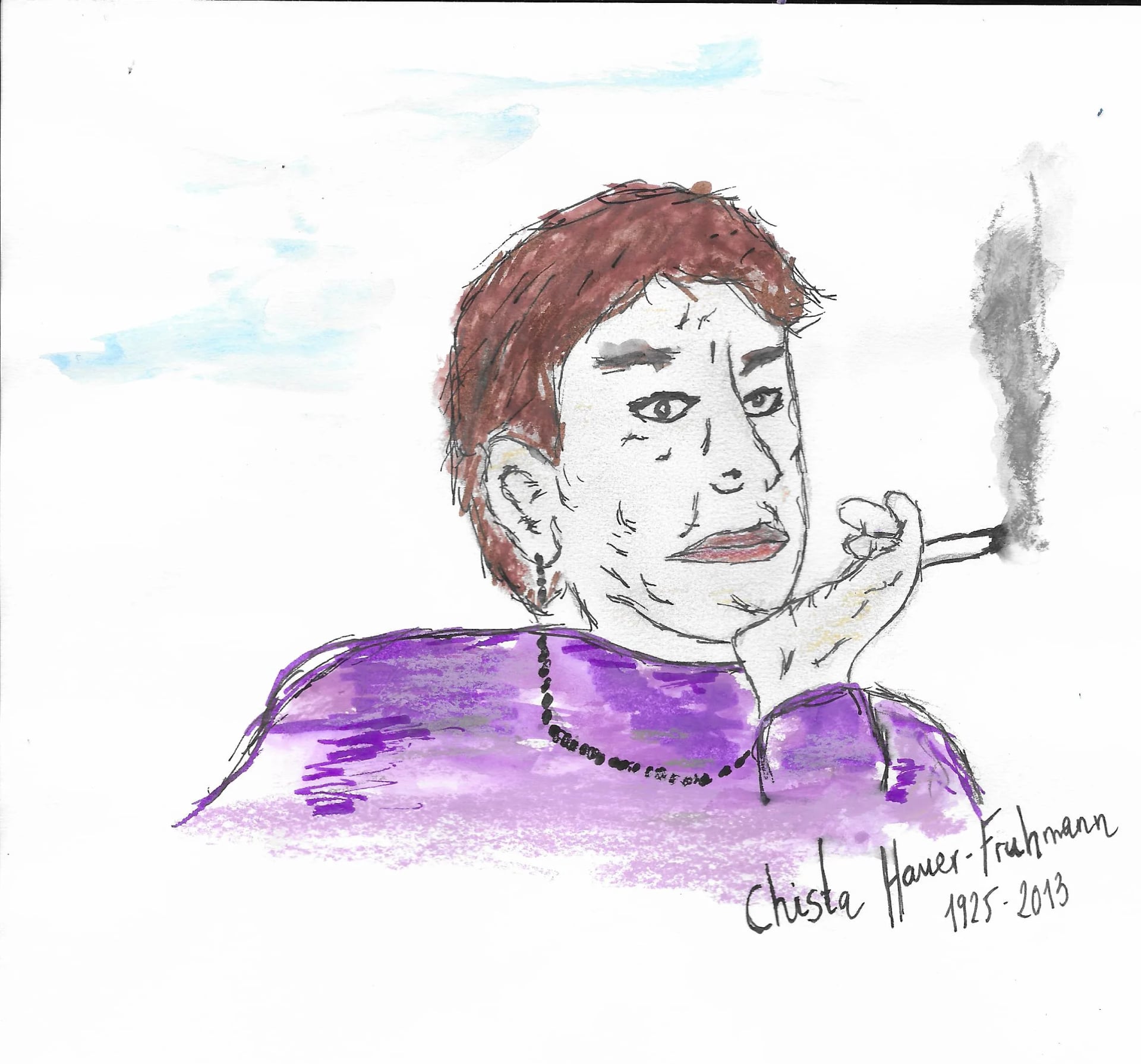 Portrait of Christa Hauer-Fruhmann (1925–2013) – memorial page