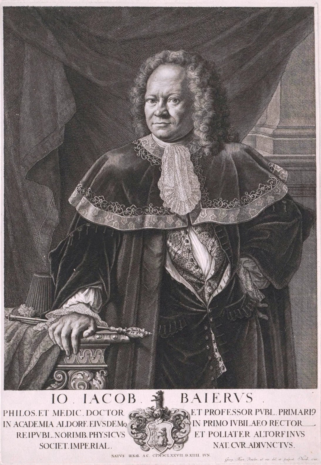 Porträt von Johann Jakob Baier (1677–1735) – Gedenkseite
