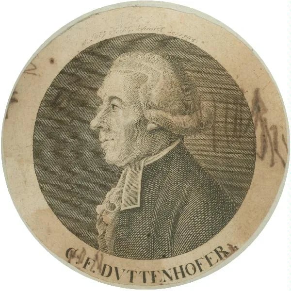 Porträt von Christian Friedrich Duttenhofer (1742–1814) – Gedenkseite