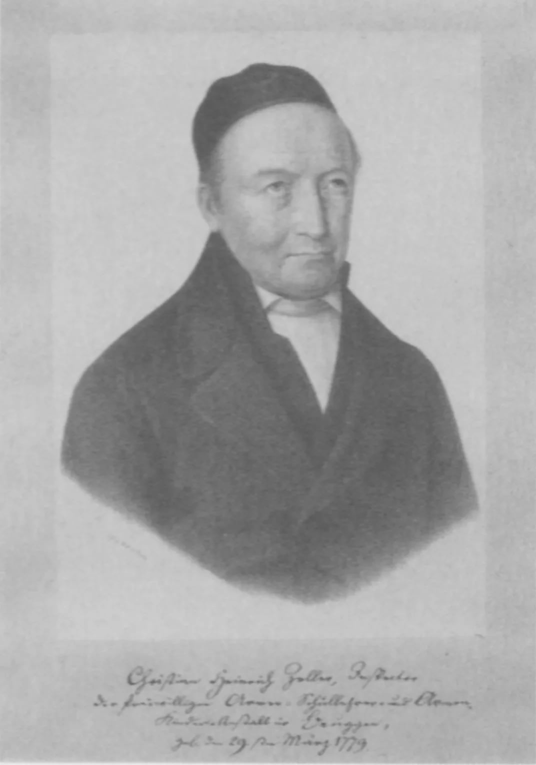 Porträt von Christian Heinrich Zeller (1779–1860) – Gedenkseite