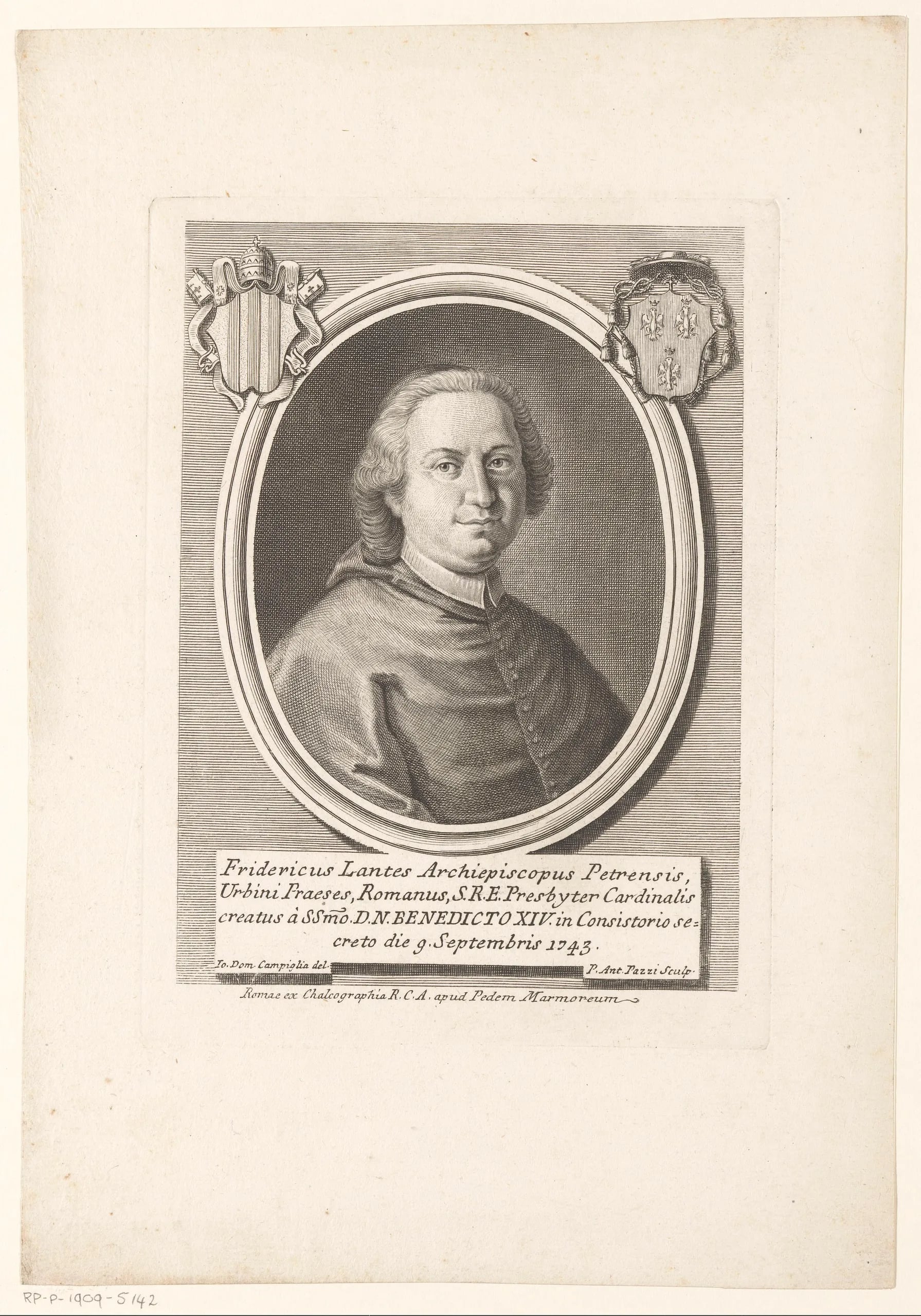 Portrait of Federico Marcello Lante della Rovere (1695–1773) – memorial page