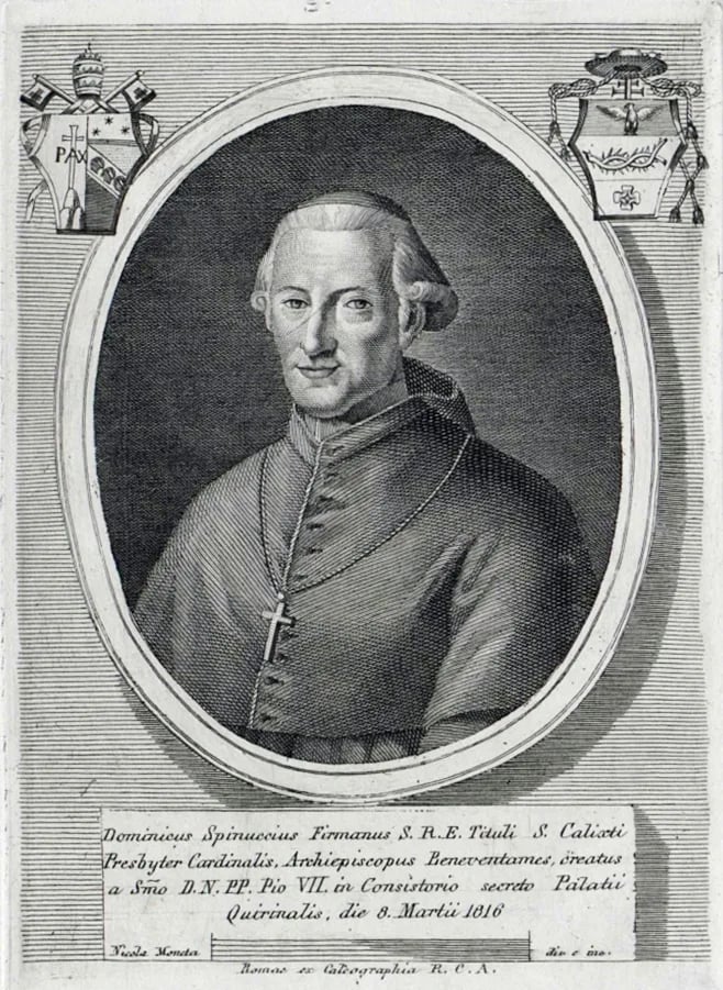 Porträt von Domenico Spinucci (1739–1823) – Gedenkseite