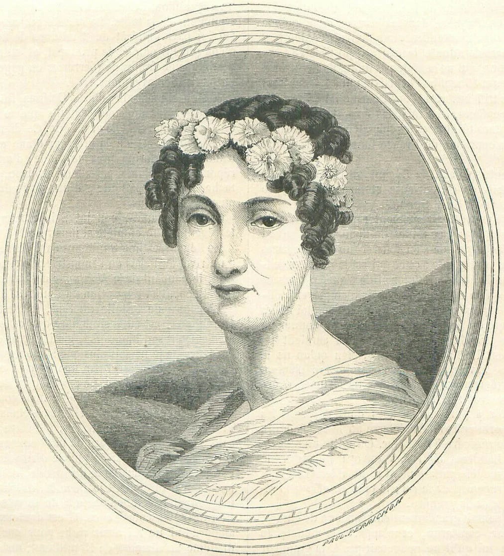 Porträt von Edmée Brucy (1795–1826) – Gedenkseite