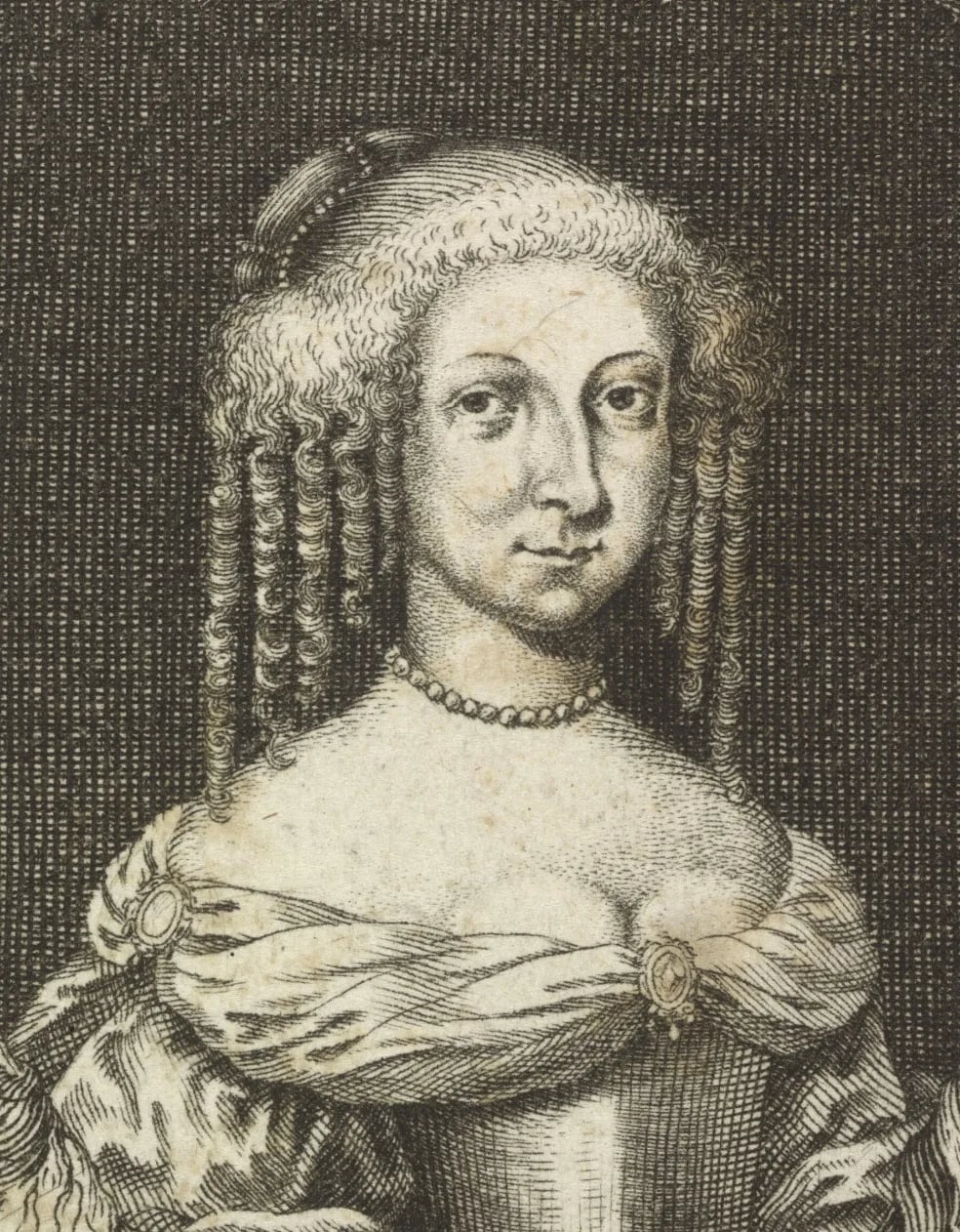 Porträt von Christiana von Schleswig-Holstein-Sonderburg-Glücksburg (1634–1701) – Gedenkseite