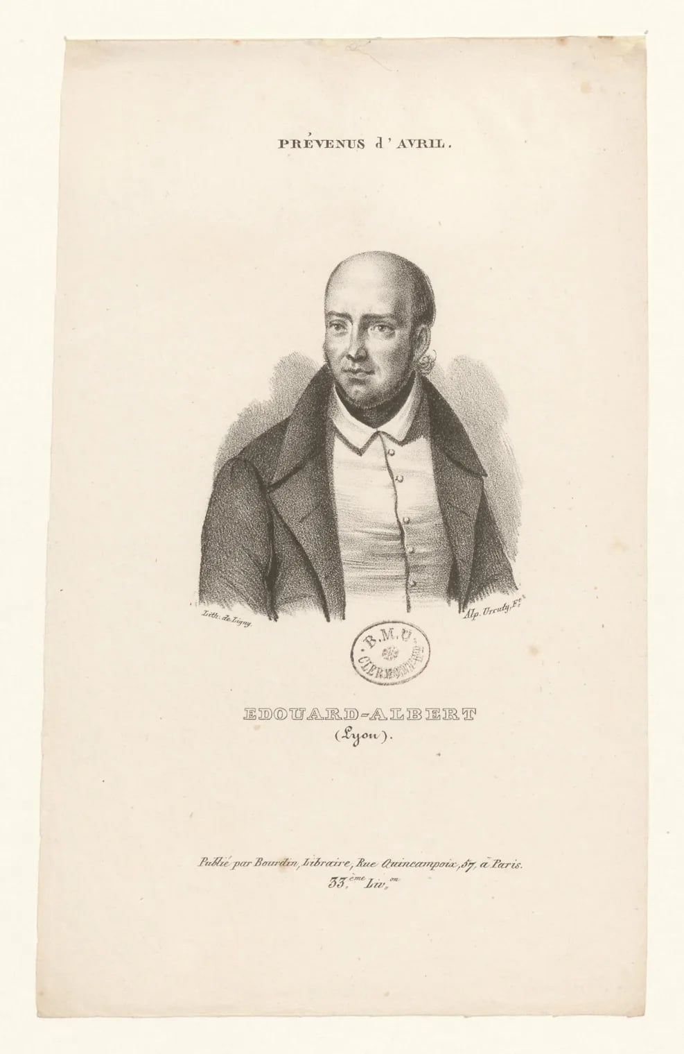 Porträt von Édouard-Albert (1800–1868) – Gedenkseite