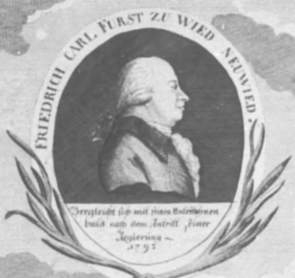 Porträt von Friedrich Karl (1741–1809) – Gedenkseite