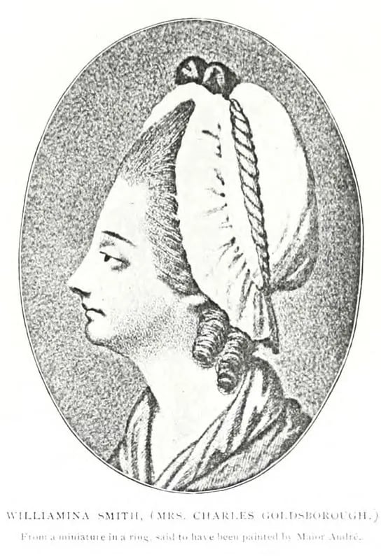 Porträt von Williamina Elizabeth Smith Goldsborough (1762–1790) – Gedenkseite
