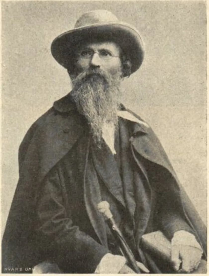 Porträt von Emanuel Hvalgren (1827–1908) – Gedenkseite