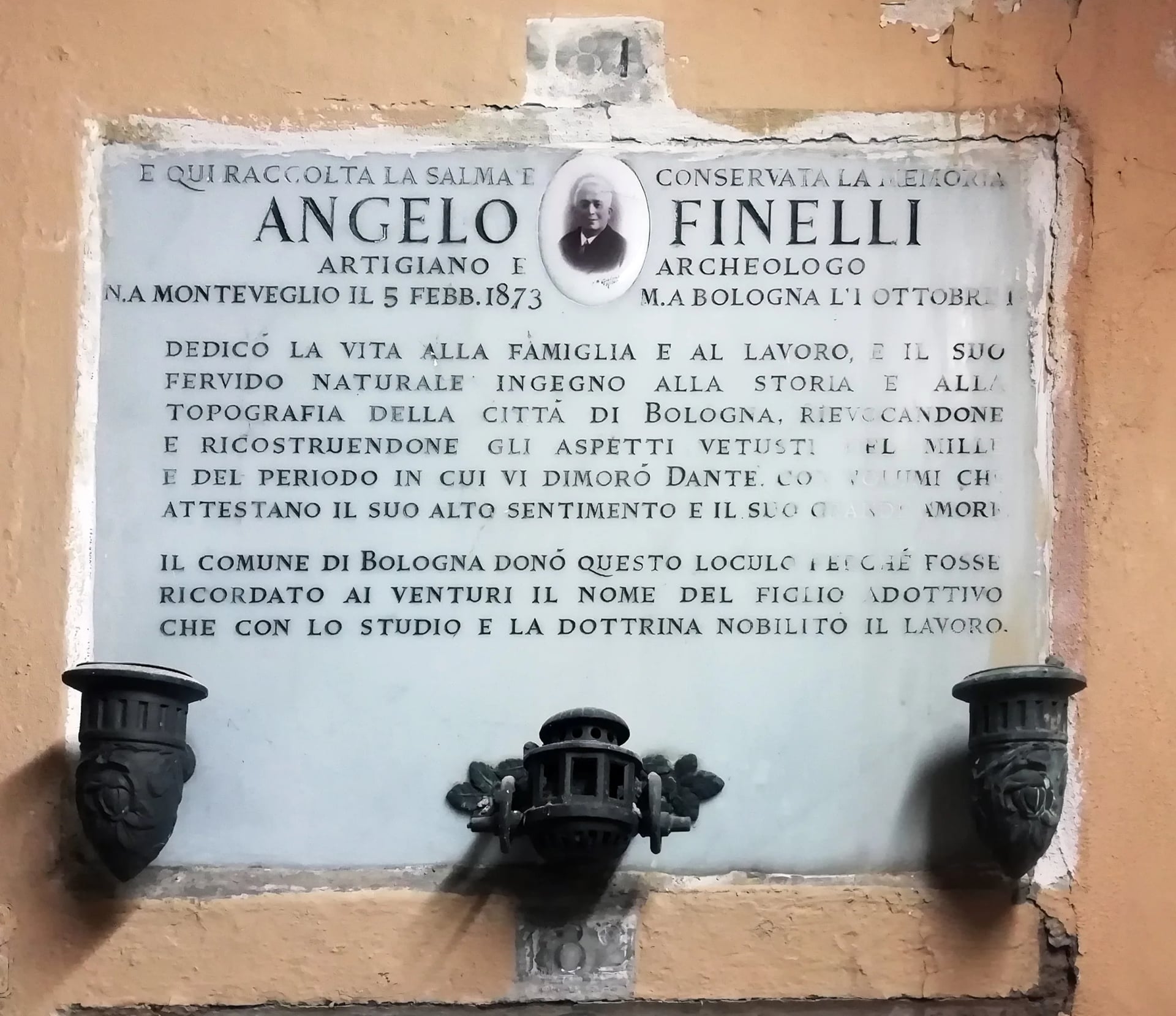 Portrait of Angelo Finelli (1873–1933) – memorial page
