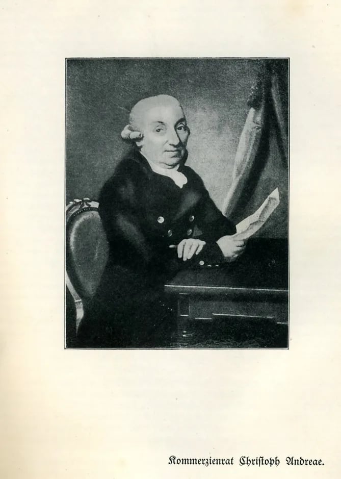 Porträt von Christoph Andreae (1735–1804) – Gedenkseite