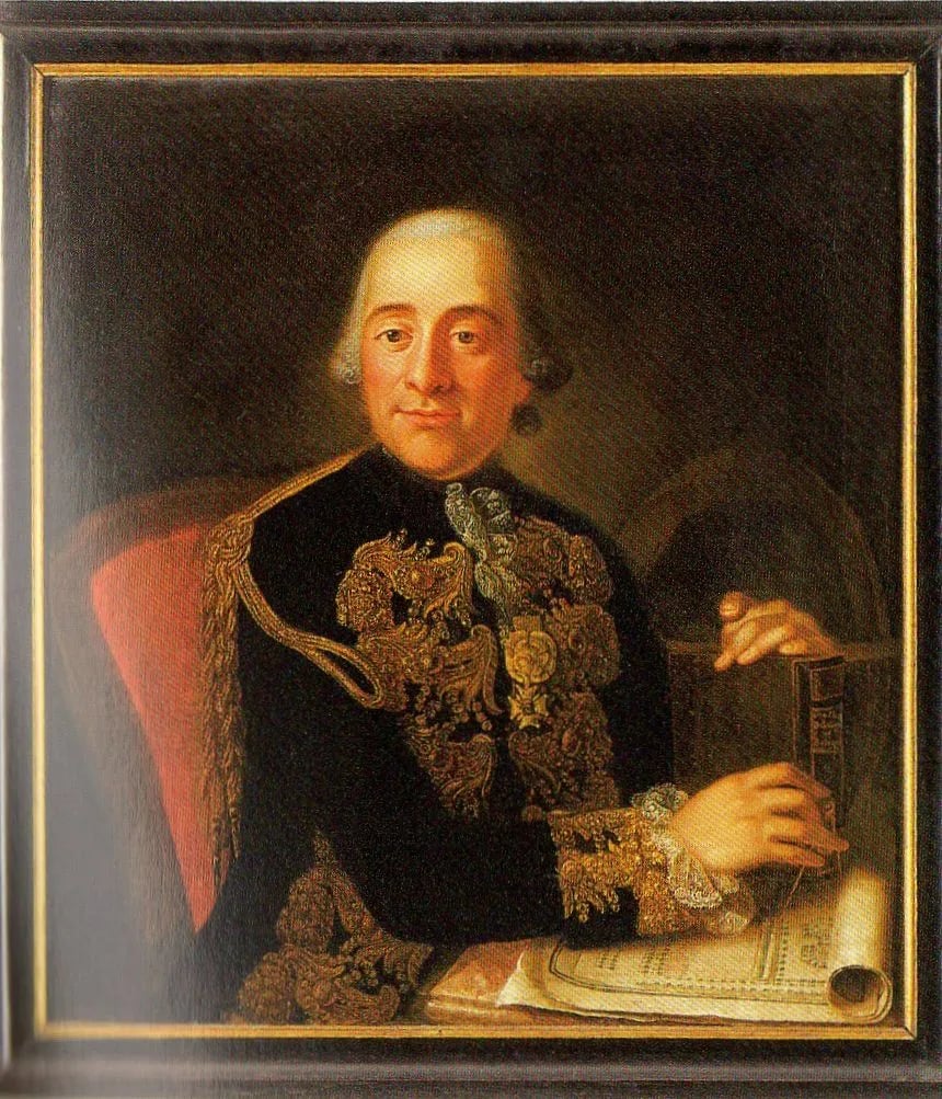 Porträt von Christoph Dionysius von Seeger (1740–1808) – Gedenkseite