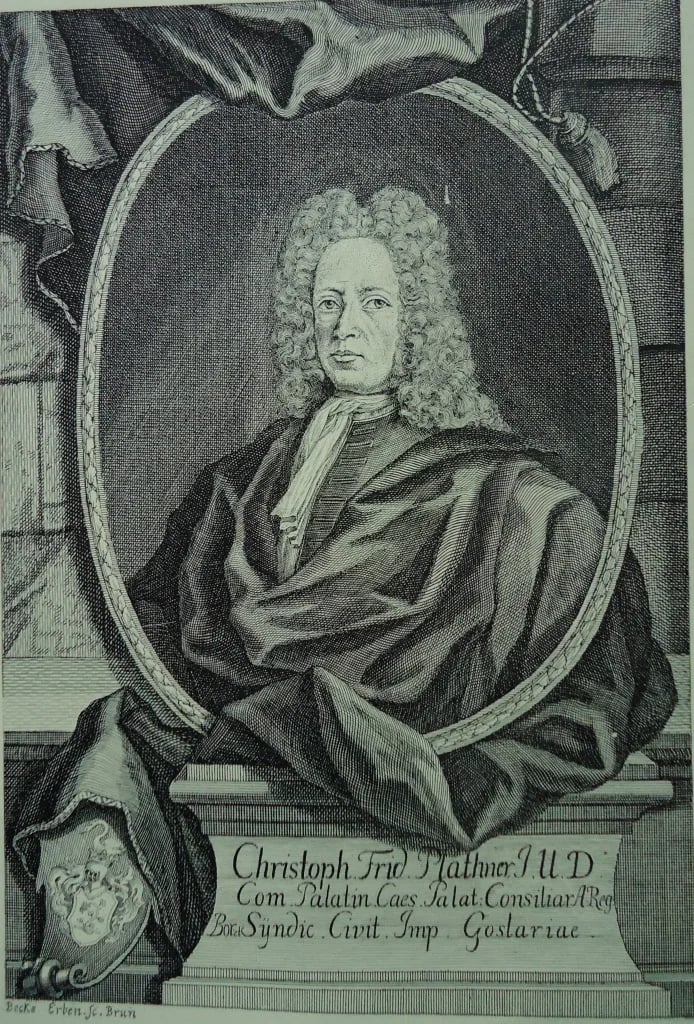 Porträt von Christoph Friedrich Plathner (1671–1755) – Gedenkseite