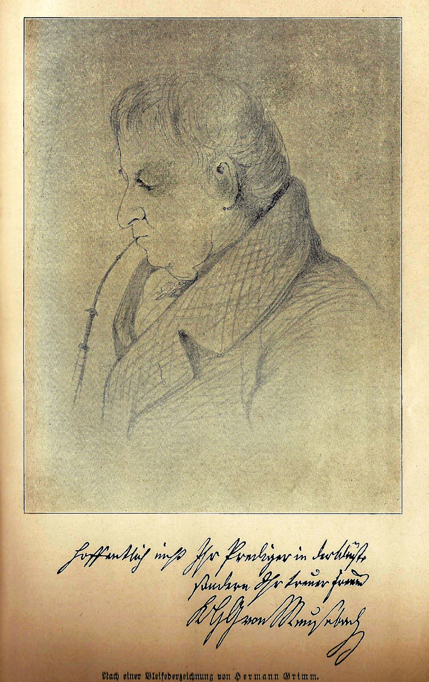 Porträt von Karl Hartwig Gregor von Meusebach (1781–1847) – Gedenkseite