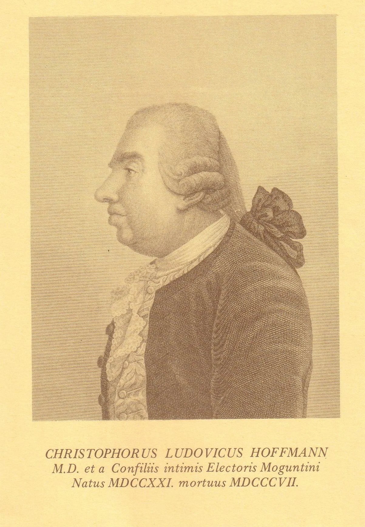 Portrait of Christoph Ludwig Hoffmann (1721–1807) – memorial page
