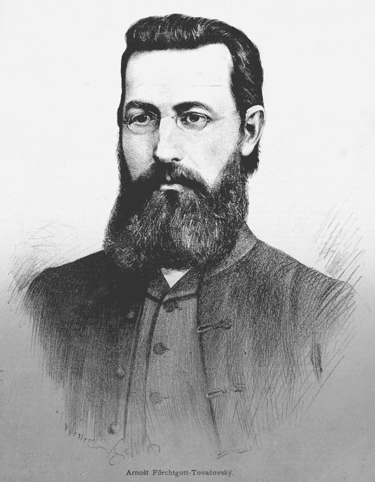 Portrait of Arnošt Tovačovský-Förchtgott (1825–1874) – memorial page