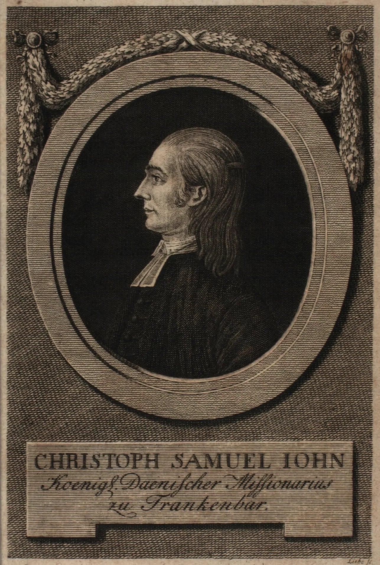 Porträt von Christoph Samuel John (1747–1813) – Gedenkseite