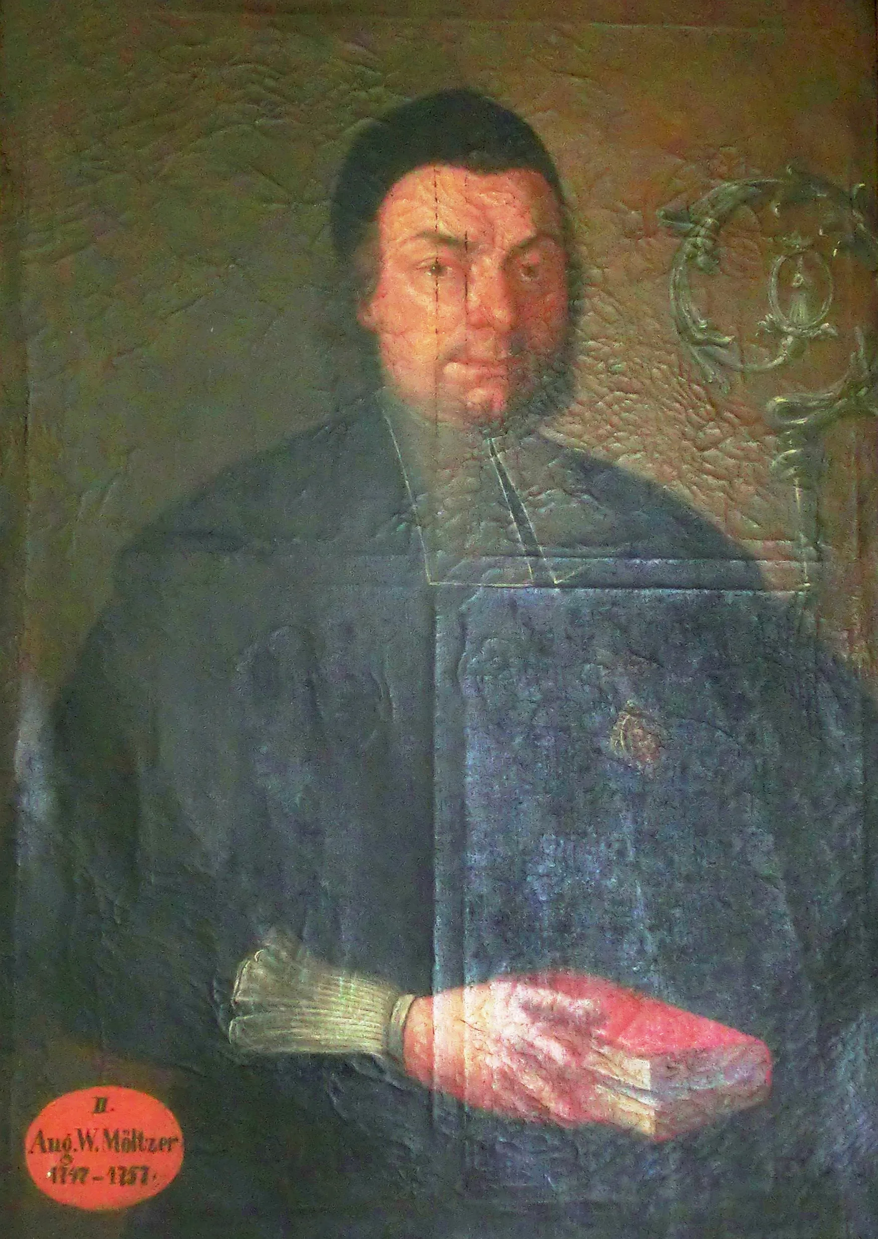 Porträt von Augustin Václav Möltzer (1695–1757) – Gedenkseite