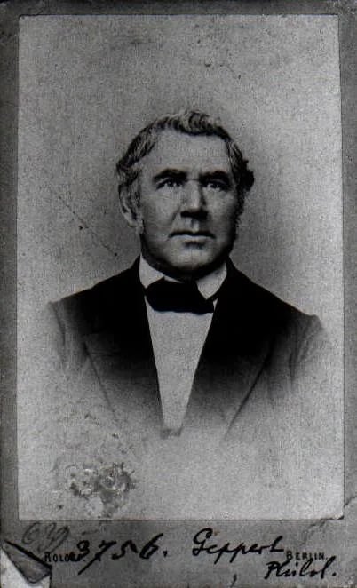 Porträt von Carl Eduard Geppert (1811–1881) – Gedenkseite