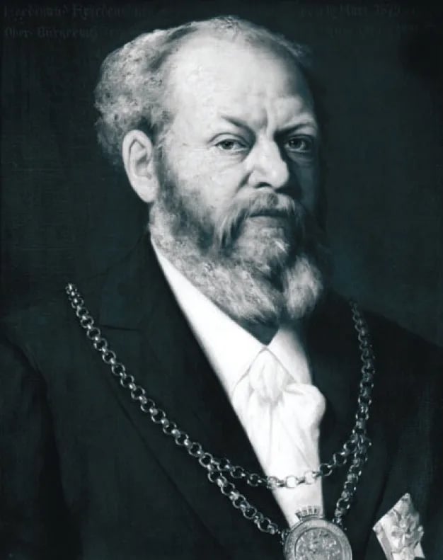 Porträt von Ferdinand Julius Ernst Friedensburg (1824–1891) – Gedenkseite
