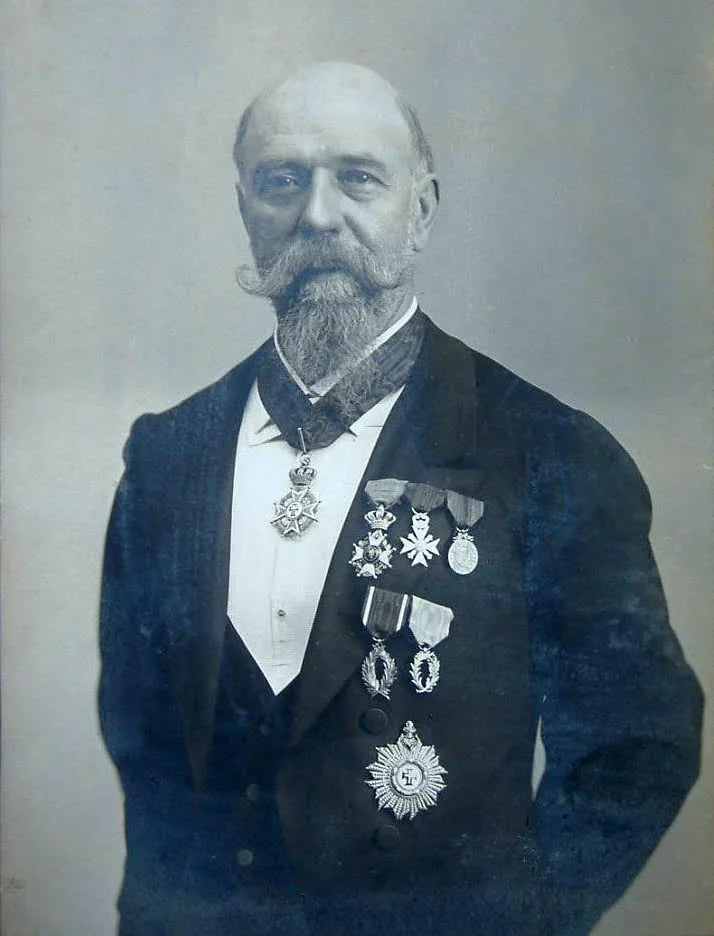 Porträt von Louis François De Pauw (1844–1918) – Gedenkseite