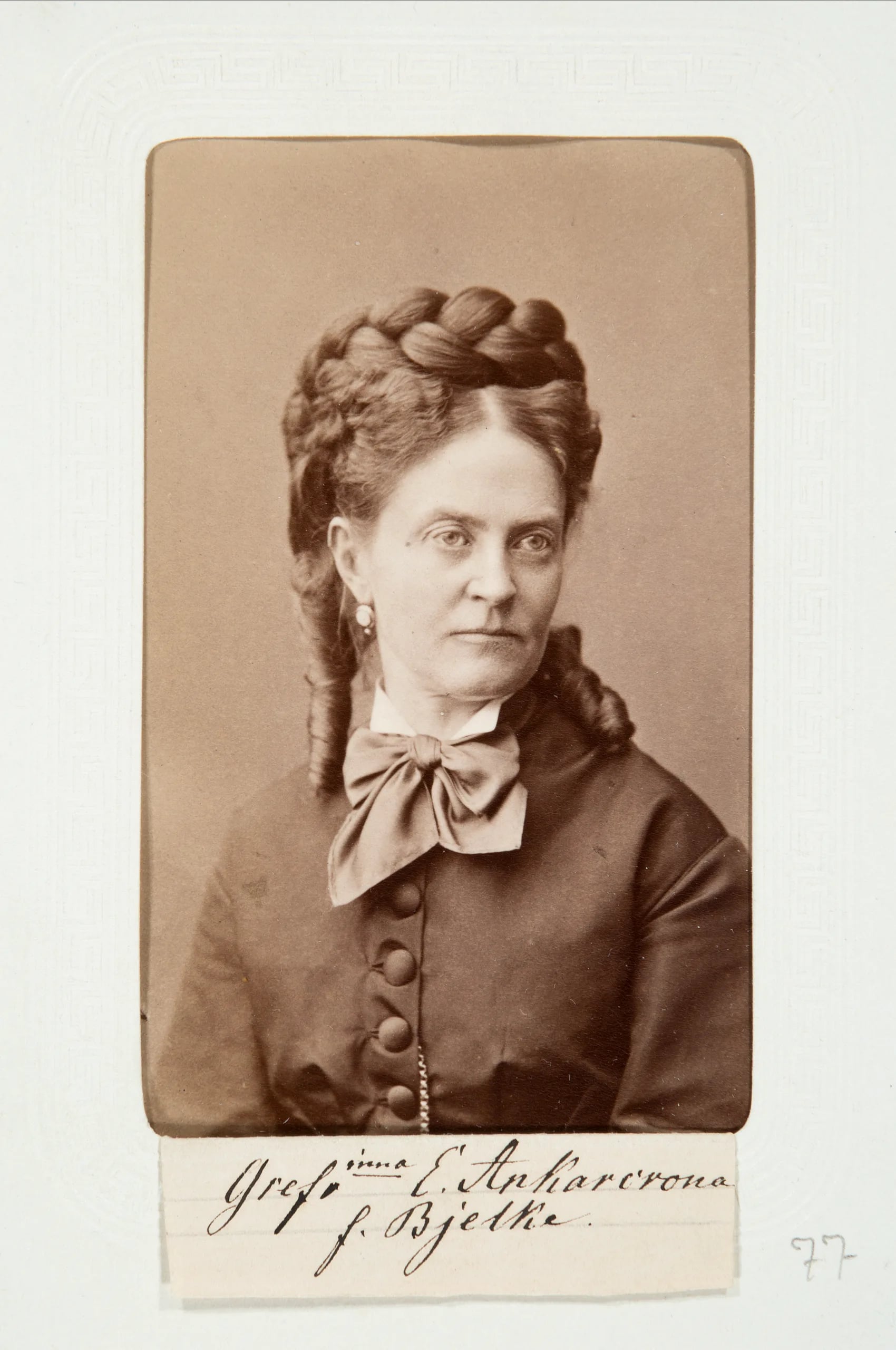 Porträt von Ankarcrona F. Bielke, Ebba Charlotta (1828–1911) – Gedenkseite