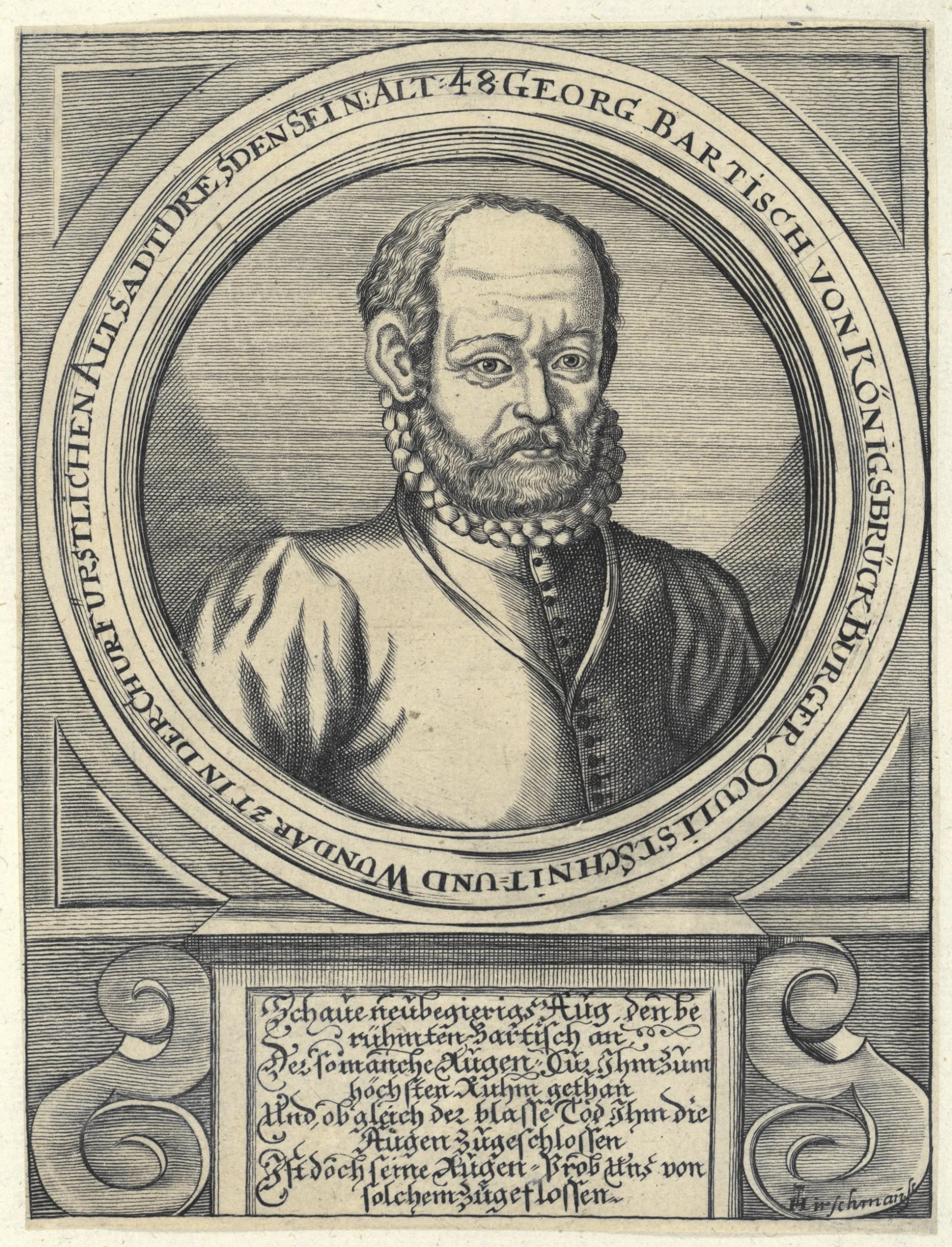 Porträt von Georg Bartisch (1535–1607) – Gedenkseite