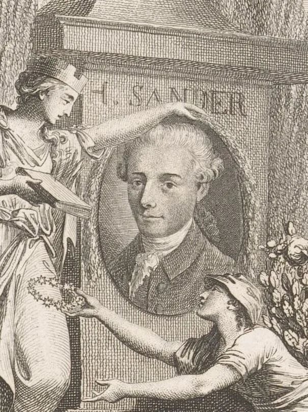 Porträt von Heinrich Sander (1754–1782) – Gedenkseite