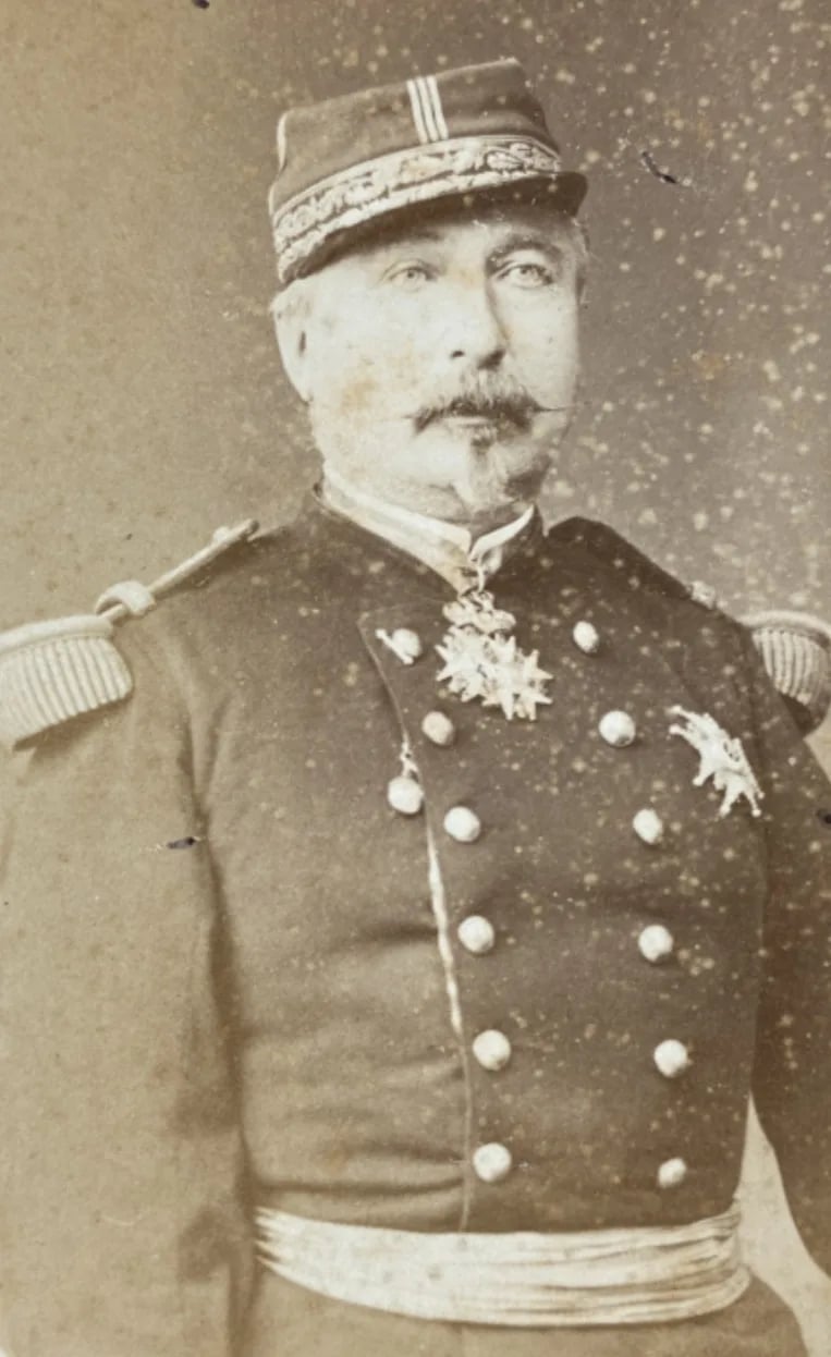 Porträt von Louis Joseph Jean François Isidore de Colomb (1823–1902) – Gedenkseite