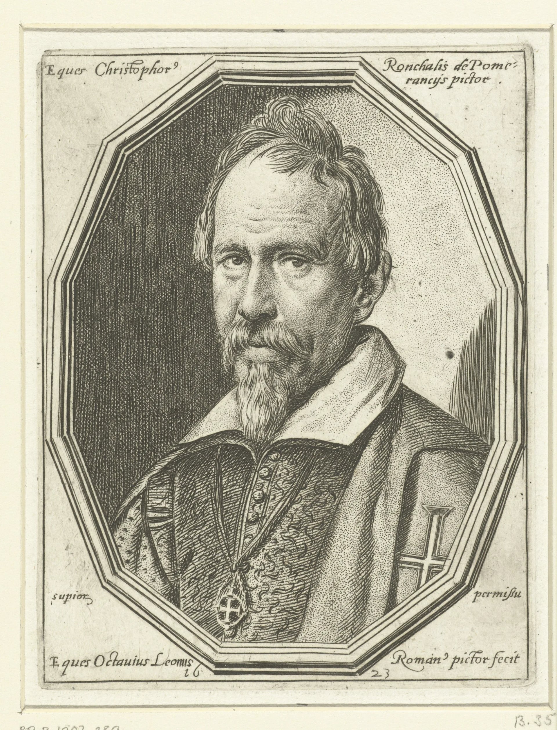 Porträt von Cristoforo Roncalli (1552–1626) – Gedenkseite
