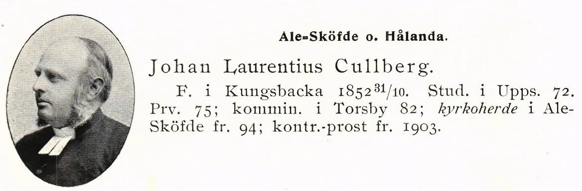 Porträt von Johan Cullberg (1852–1921) – Gedenkseite
