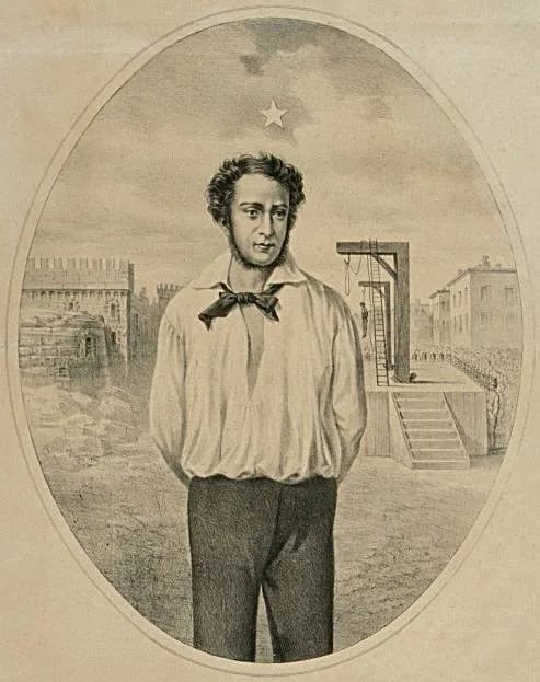 Portrait of Ciro Menotti (1798–1831) – memorial page