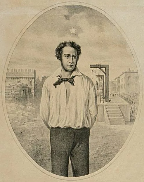 Porträt von Ciro Menotti (1798–1831) – Gedenkseite