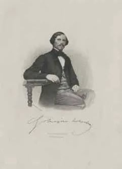 Porträt von Gustav von Meyern-Hohenberg (1820–1878) – Gedenkseite