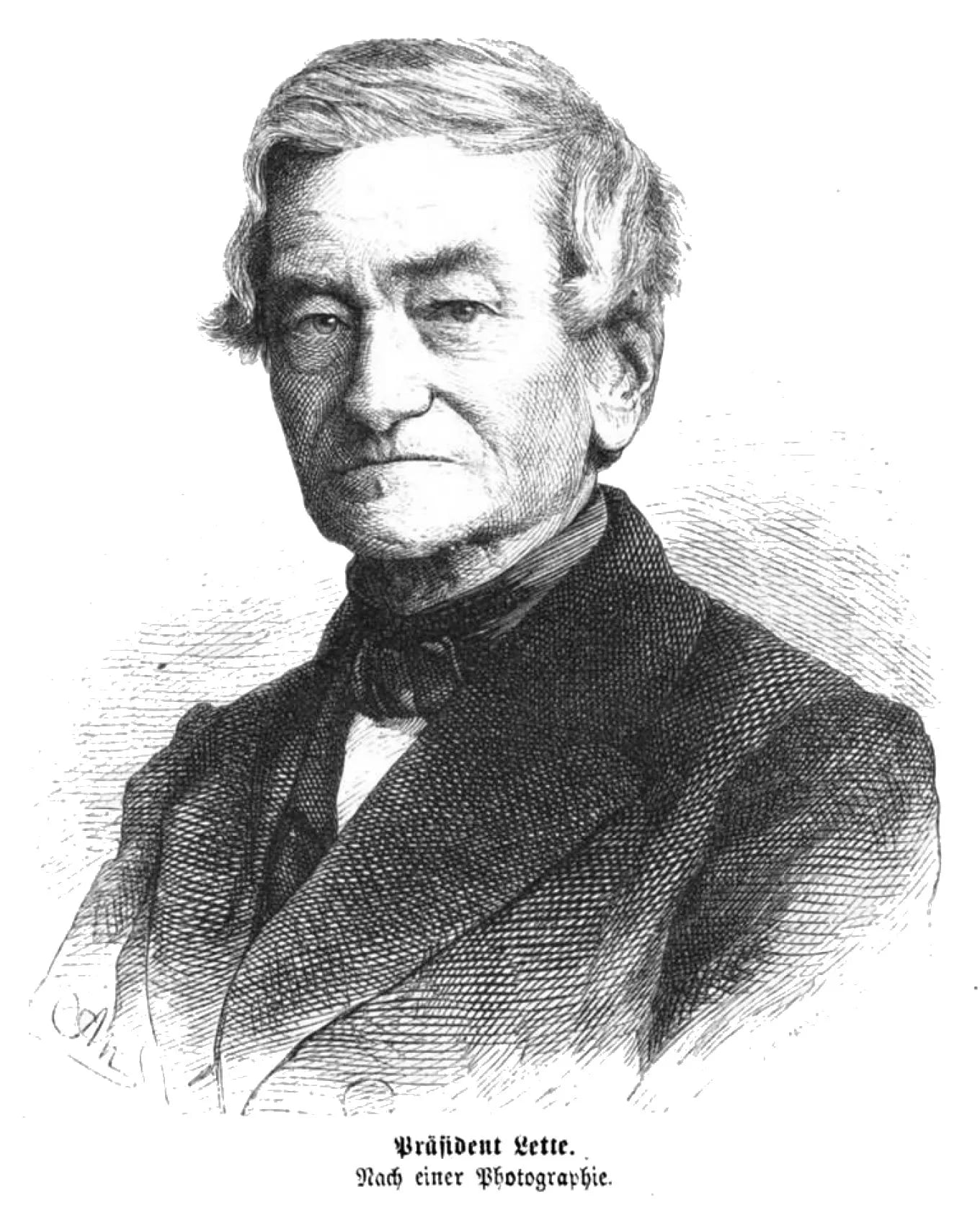 Porträt von Wilhelm Adolf Lette (1799–1868) – Gedenkseite